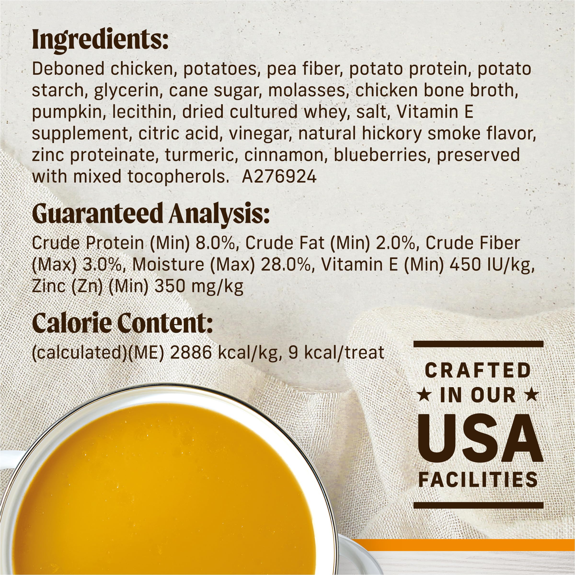 Healthy Bites Grain Free Dog Treats, Soft Treats With Bone Broth for Dogs, Chicken And Bone Broth Recipe - 16 oz. Pouch - Image 5