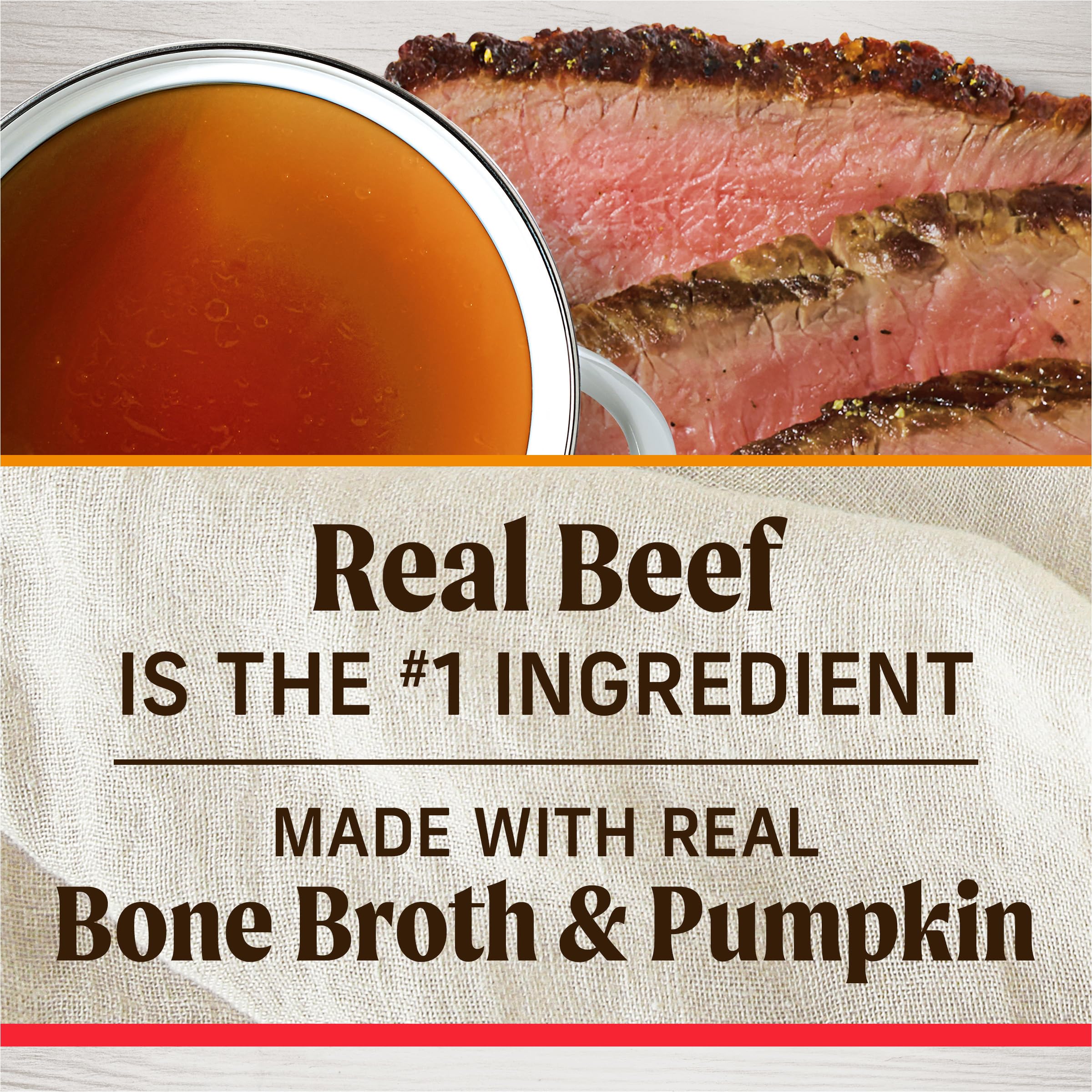 Healthy Bites Grain Free Dog Treats, Soft Treats with Bone Broth for Dogs, Beef and Bone Broth Recipe - 6 oz. Pouch - Image 4