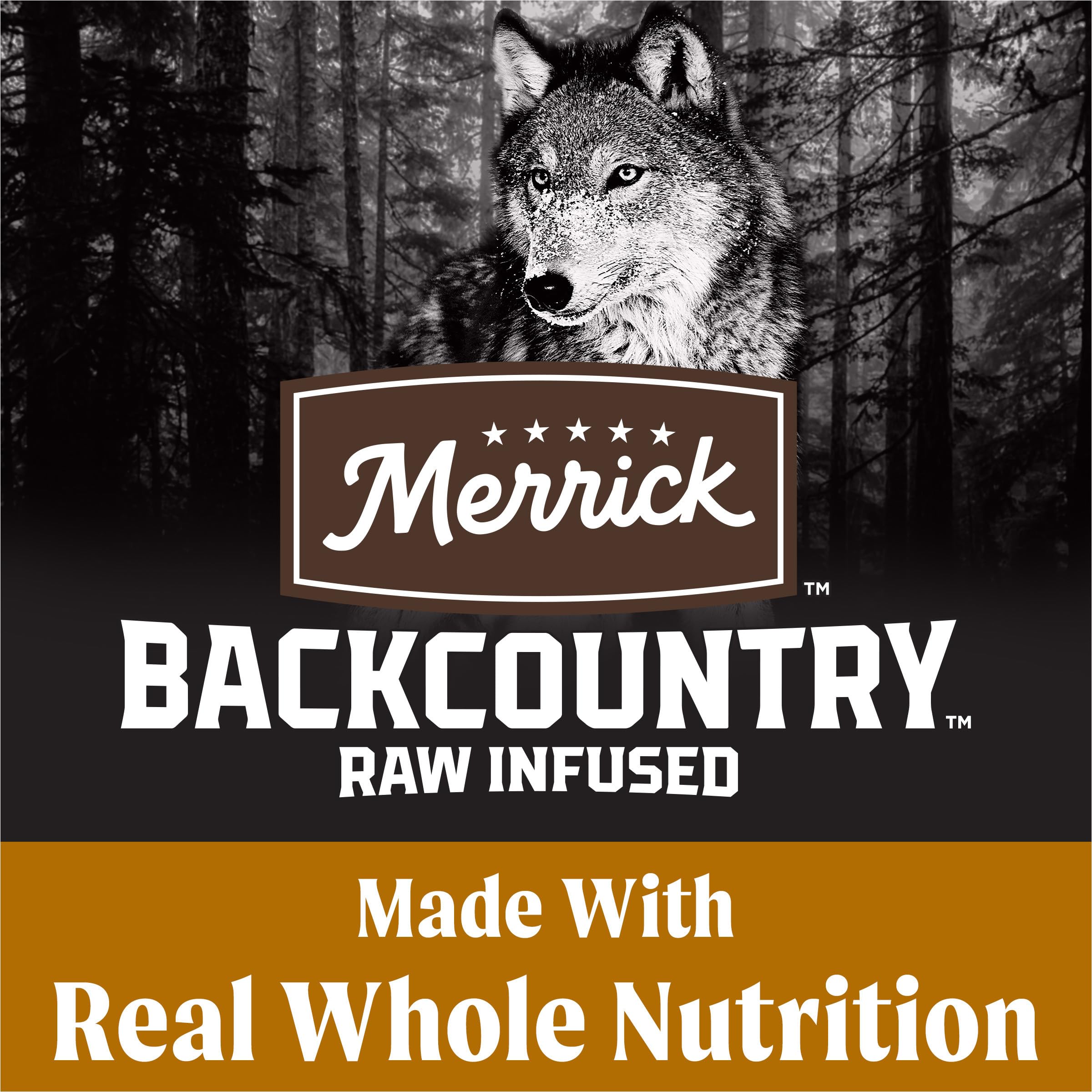 Merrick Backcountry Grain Free Dry Adult Dog Food, Kibble With Freeze Dried Raw Pieces, Big Game Recipe - 4.0 lb. Bag - Image 3