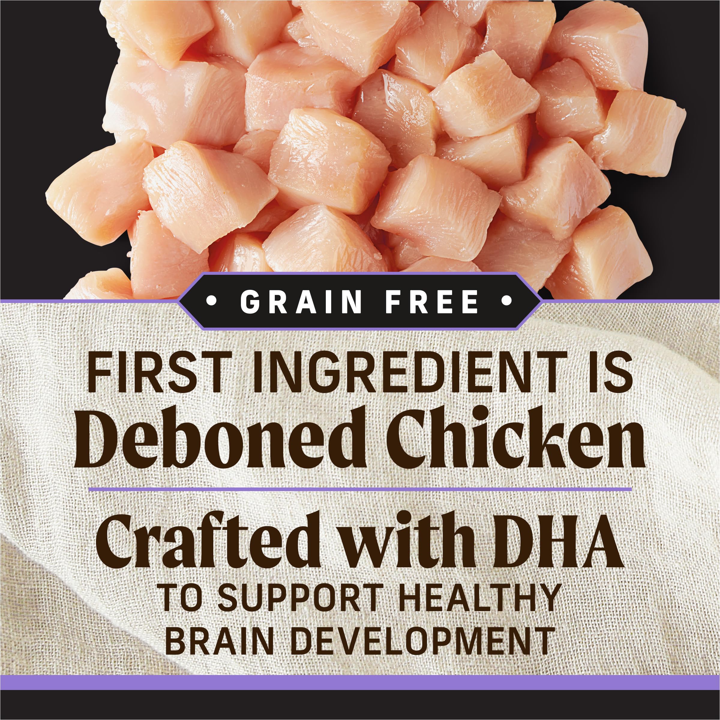 Merrick Backcountry Grain Free Dry Puppy Dog Food, Kibble with Freeze Dried Raw Pieces, Chicken Recipe - 20.0 lb. Bag - Image 7