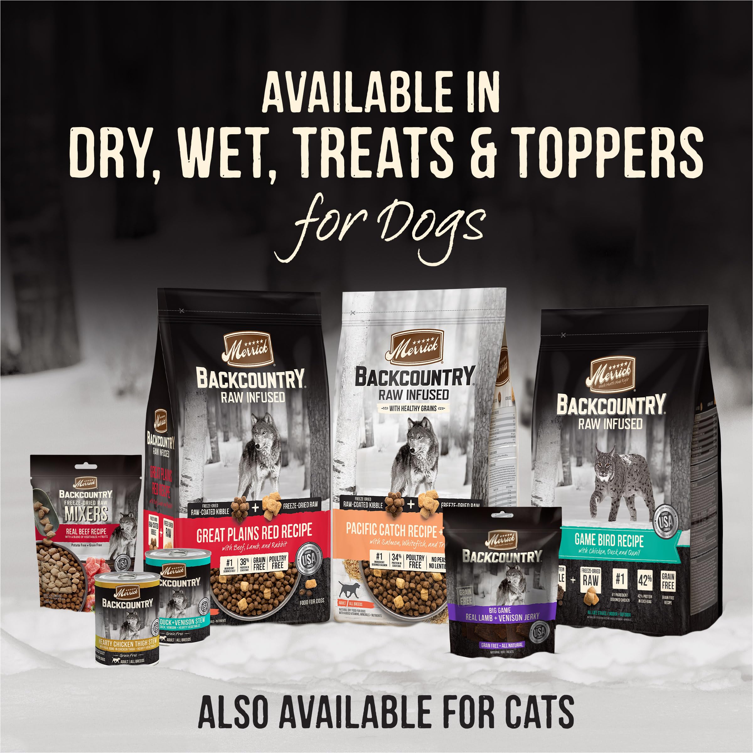 Merrick Backcountry Raw Infused Grain Free Dog Food, Great Plains Red Recipe, Freeze Dried Dog Food - 10 lb. Bag - Image 7