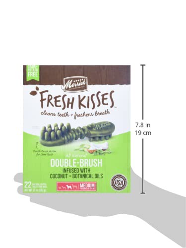 Merrick Fresh Kisses Natural Dental Chews Infused With Coconut And Botanical Oils For Medium Dogs 25-50 Lbs - 22 ct. Box - Image 3
