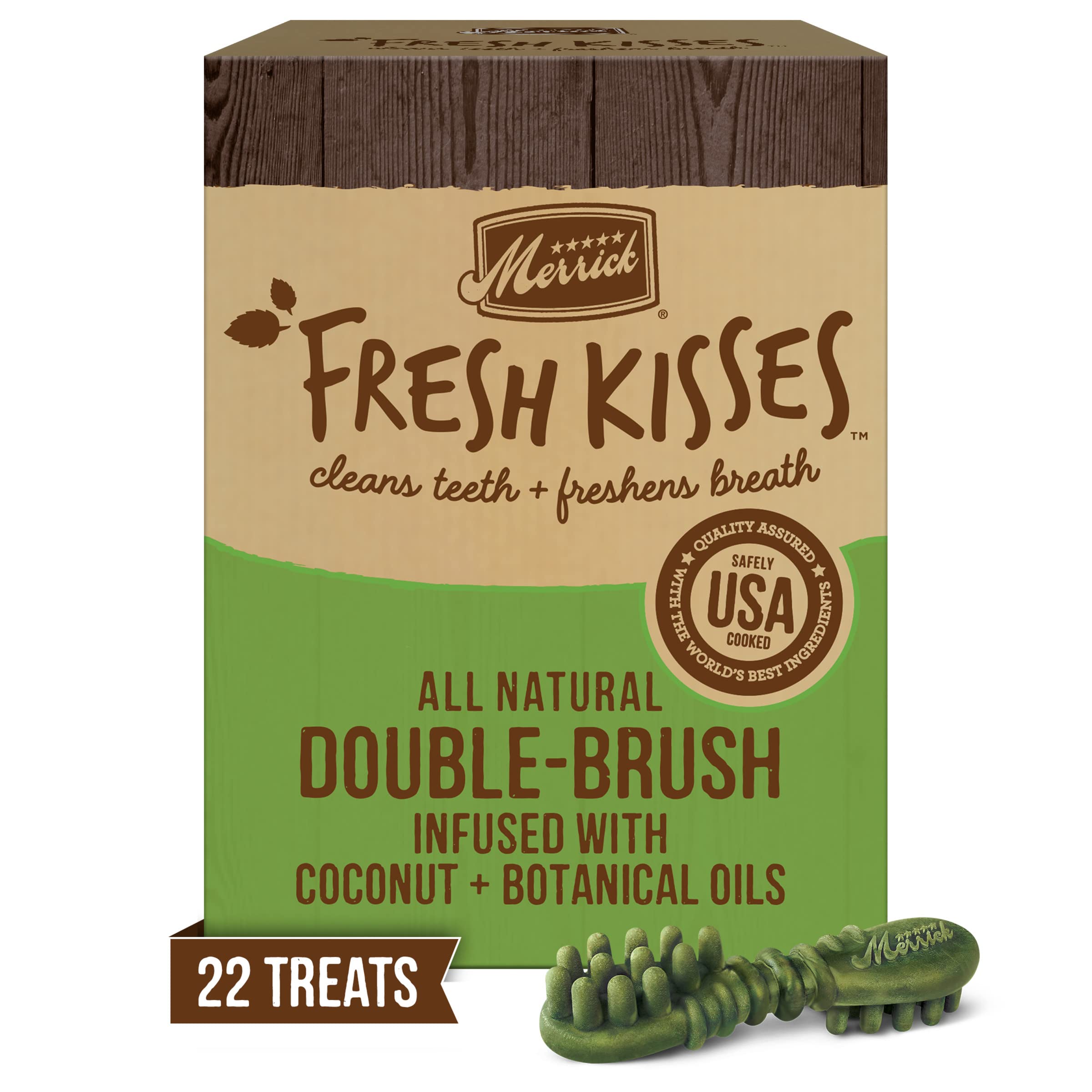 Merrick Fresh Kisses Natural Dental Chews Infused With Coconut And Botanical Oils For Large Dogs Over 50 Lbs - 22 ct. Box - Image 11