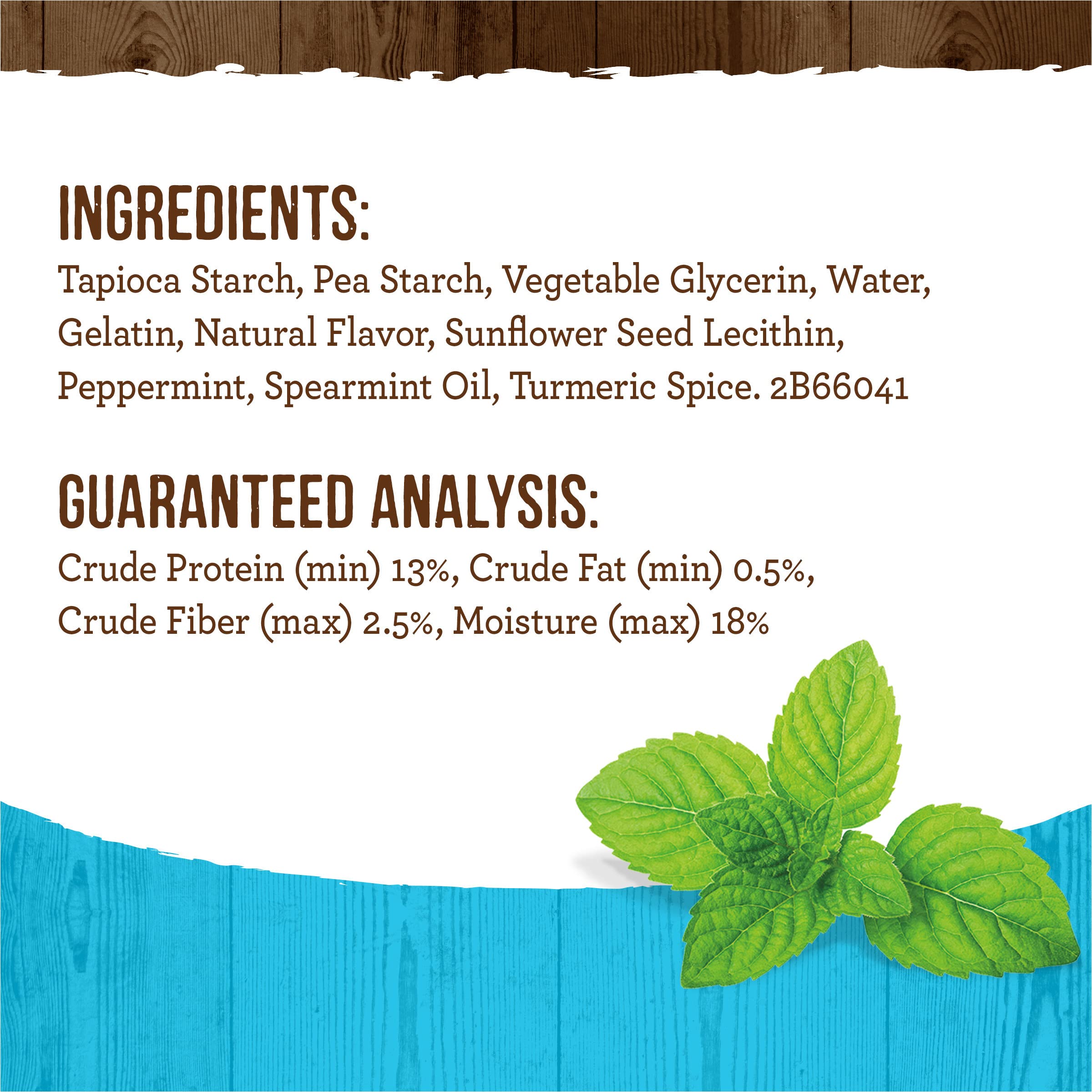 Merrick Fresh Kisses Natural Dental Chews, Toothbrush Treat Shape Infused With Real Mint, Small Dogs 15-25 Lbs - 36 ct. Box - Image 4