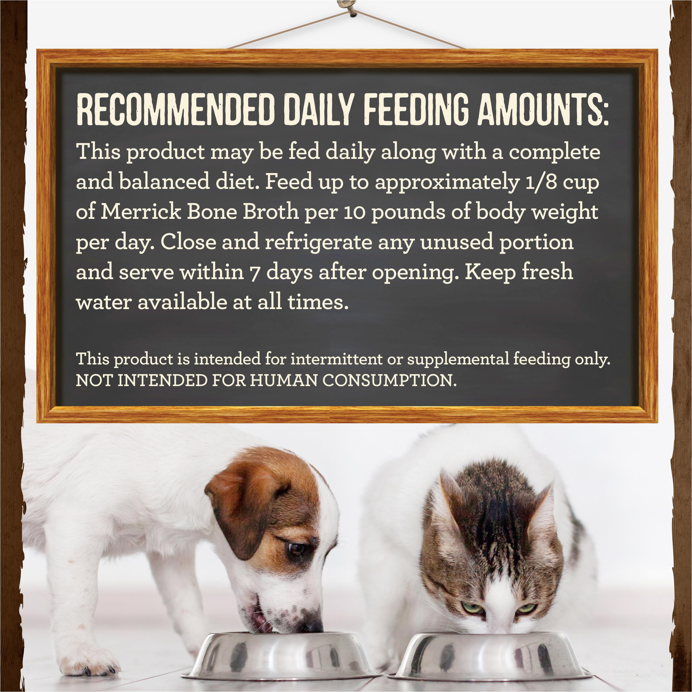 Merrick Grain Free Beef Bone Broth Dog and Cat Food Topper, Premium Grain-Free Complement, 16 oz. Pouch - Image 8