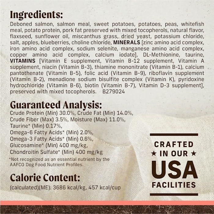 Merrick Grain Free Salmon + Sweet Potato Recipe Dry Dog Food, 4 lbs. - Image 3