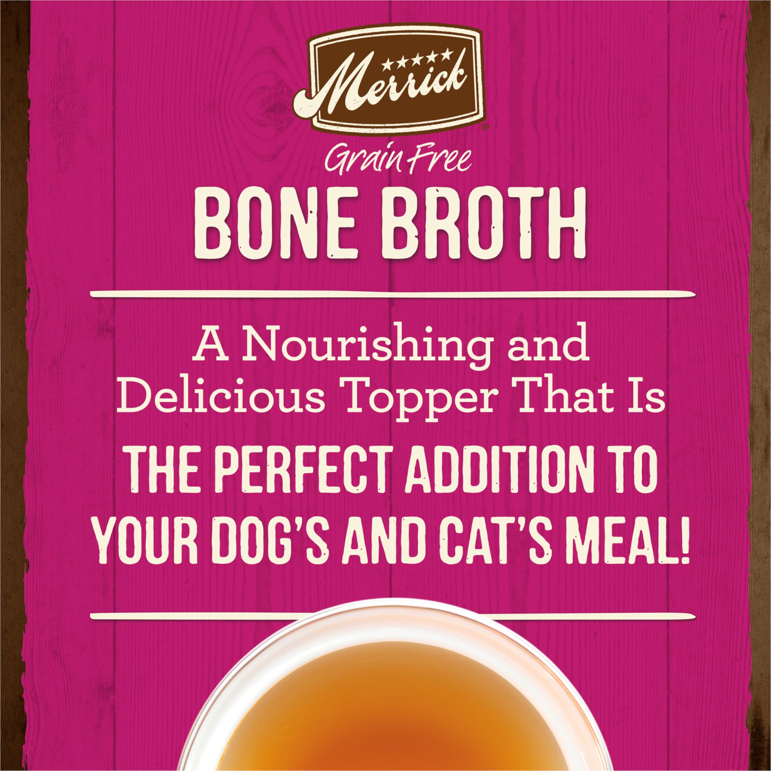 Merrick Grain-Free Turkey Bone Broth Dog and Cat Food Topper , 16 oz. Pouch - Image 4