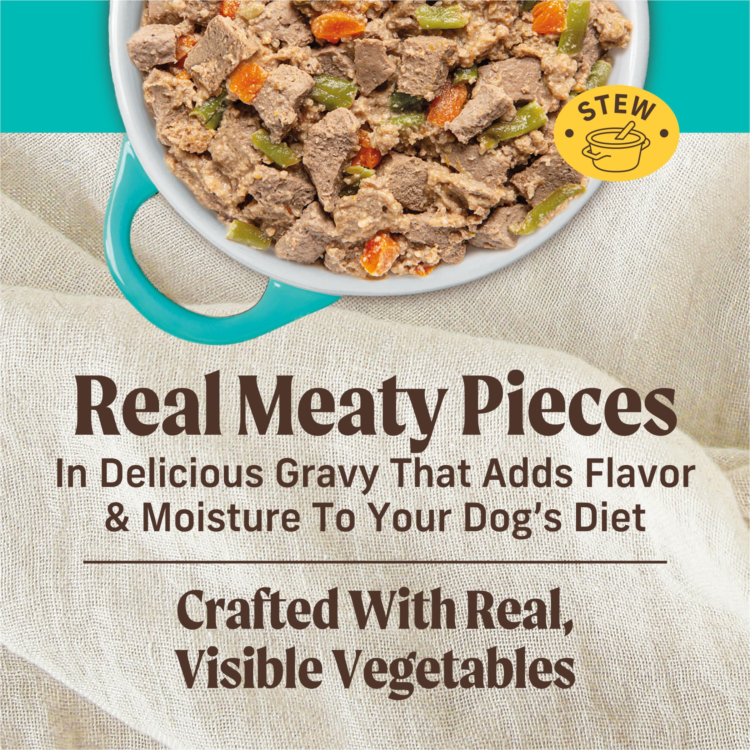 Merrick Grain Free Wet Dog Food, Premium And Wholesome Gluten Free Canned Adult Dog Food, Turducken Recipe - (Pack of 12) 12.7 oz. Cans - Image 3