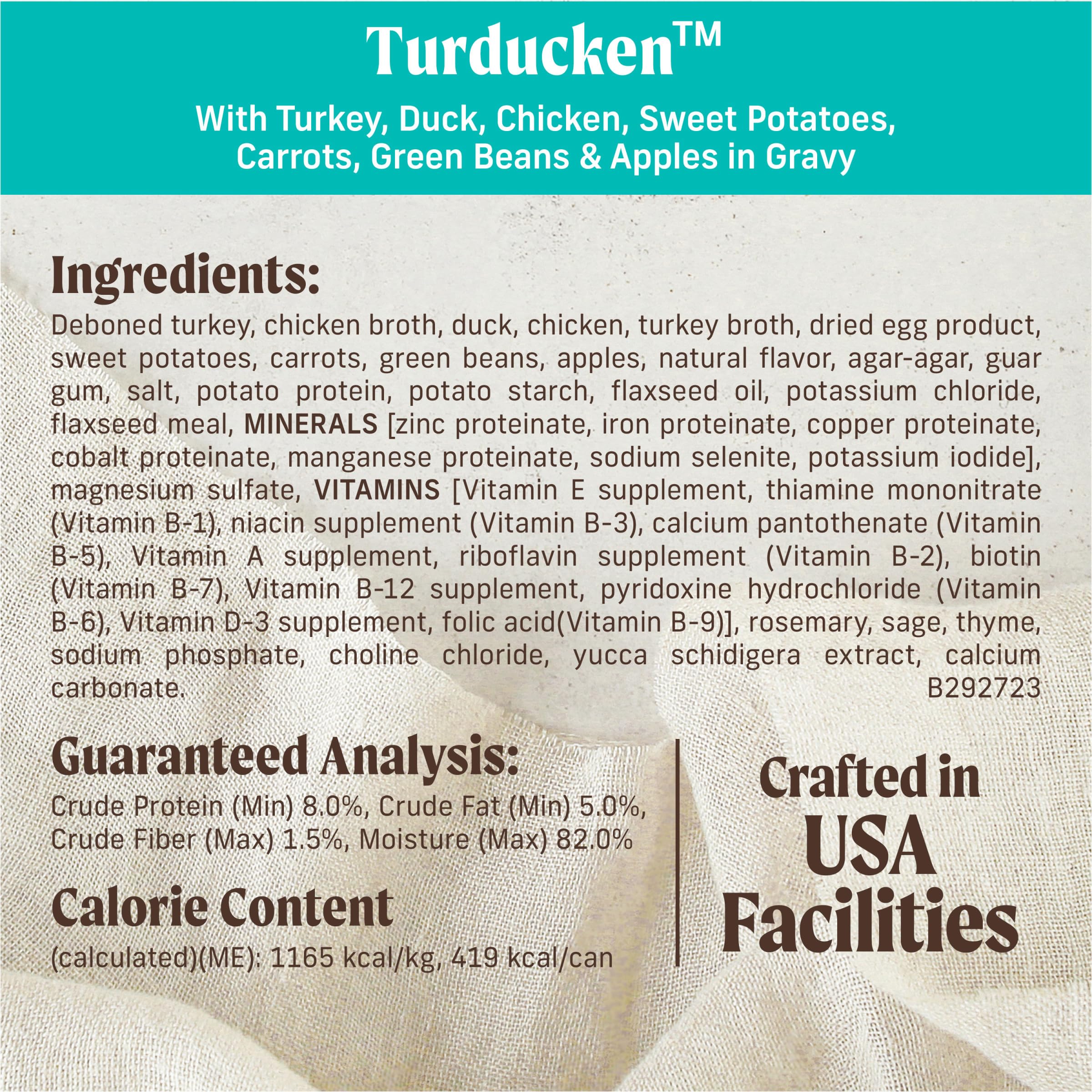 Merrick Grain Free Wet Dog Food, Premium And Wholesome Gluten Free Canned Adult Dog Food, Turducken Recipe - (Pack of 12) 12.7 oz. Cans - Image 6
