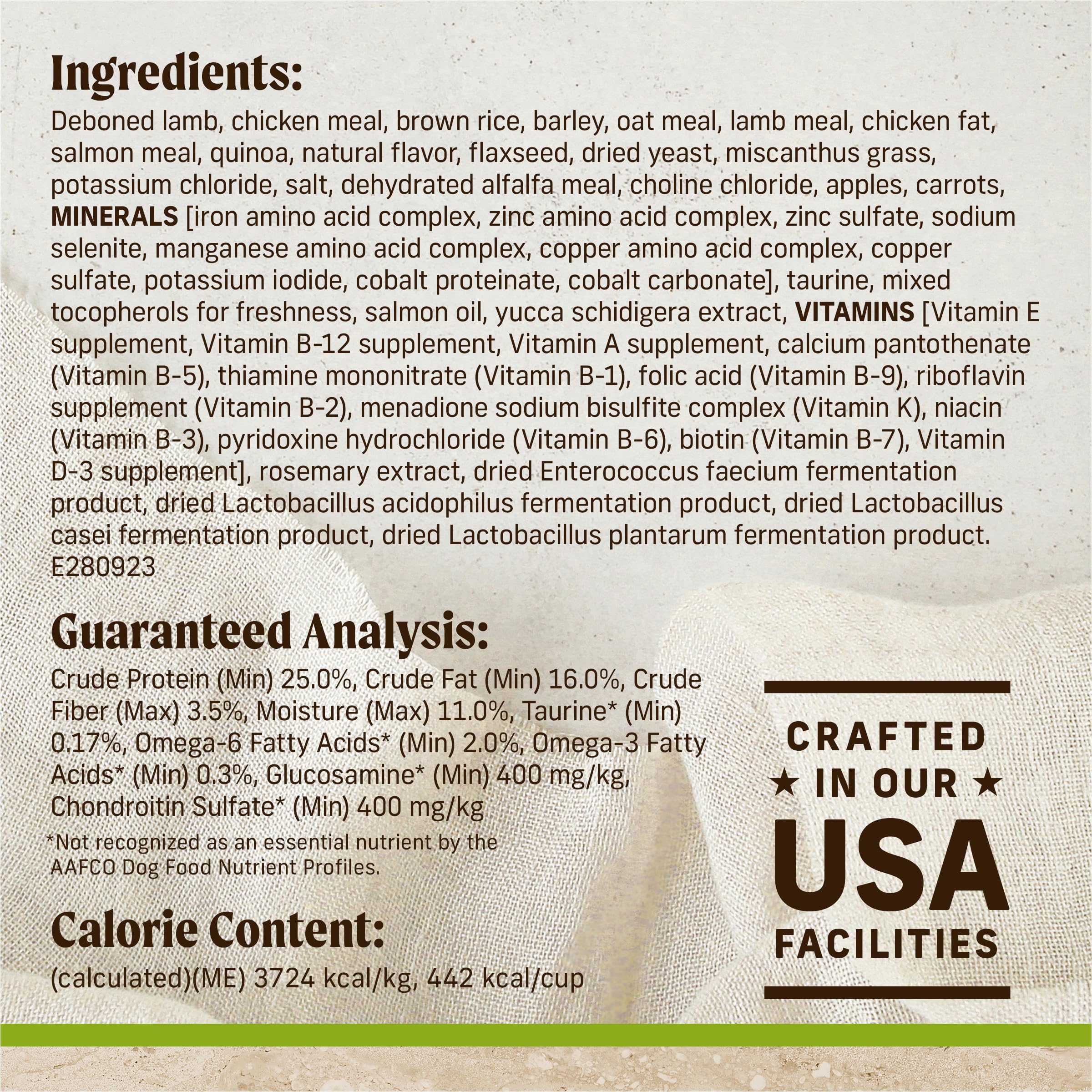 Merrick Healthy Grains Premium Adult Dry Dog Food, Wholesome And Natural Kibble With Lamb And Brown Rice - 4.0 lb. Bag - Image 5