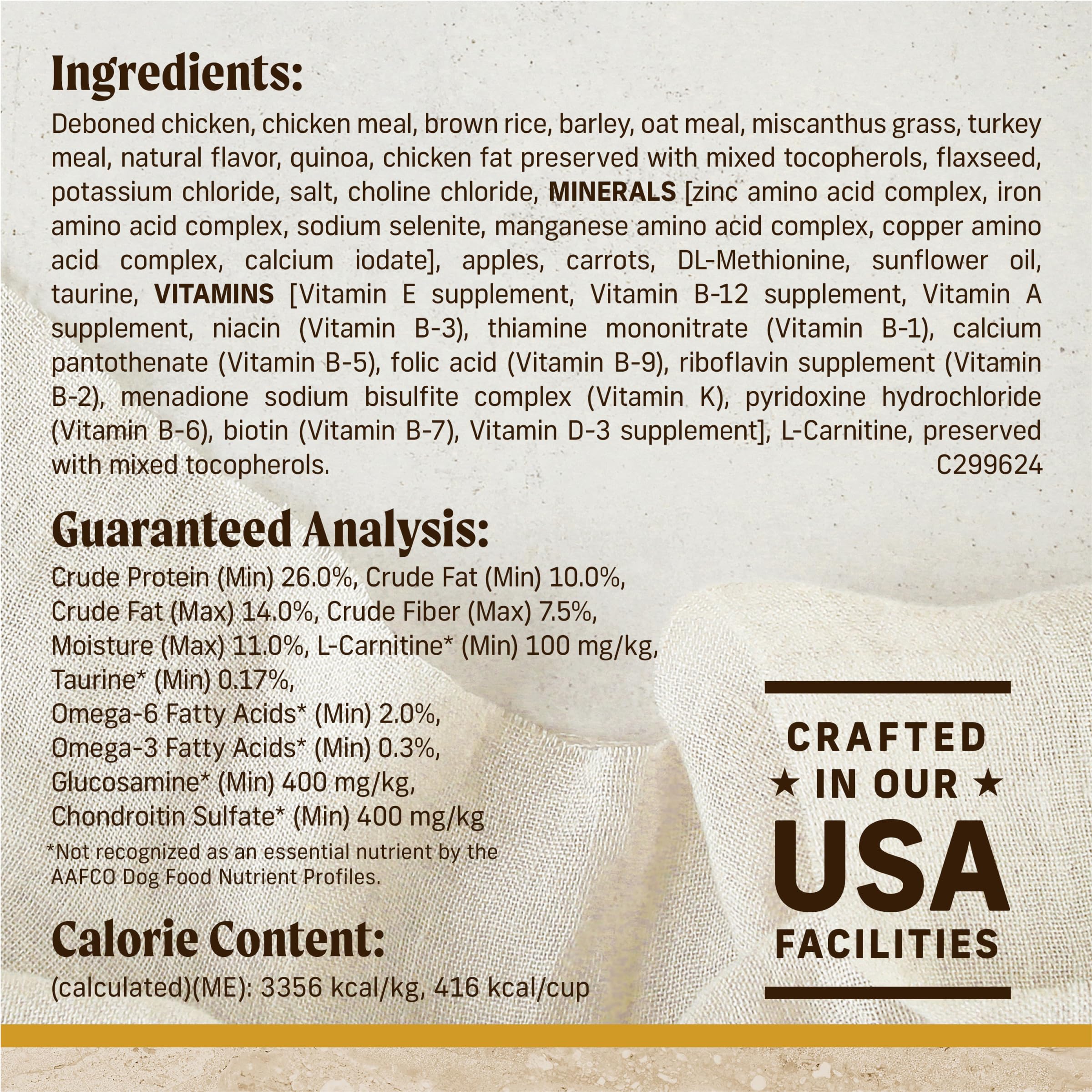 Merrick Healthy Grains Premium Adult Dry Dog Food, Wholesome and Natural Kibble, Healthy Weight Recipe - 4.0 lb. Bag - Image 4