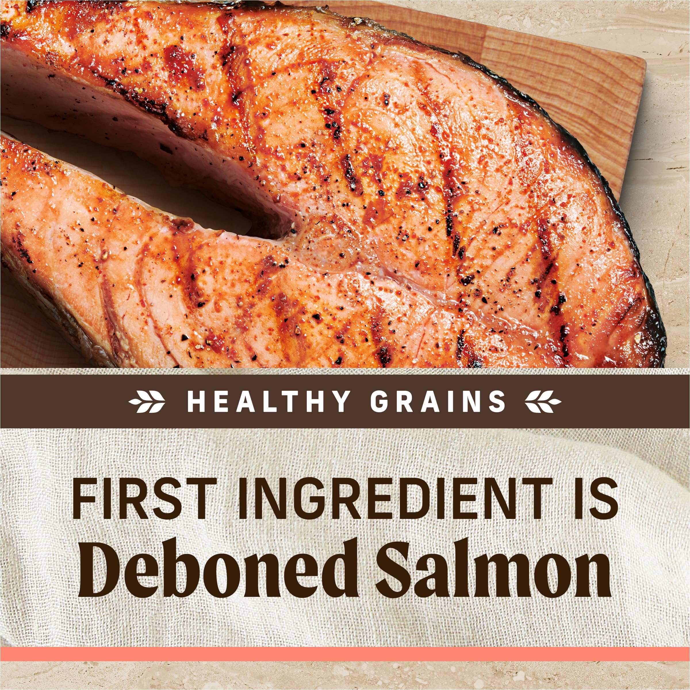 Merrick Healthy Grains Premium Adult Dry Dog Food, Wholesome And Natural Kibble With Salmon And Brown Rice - 4.0 lb. Bag - Image 4