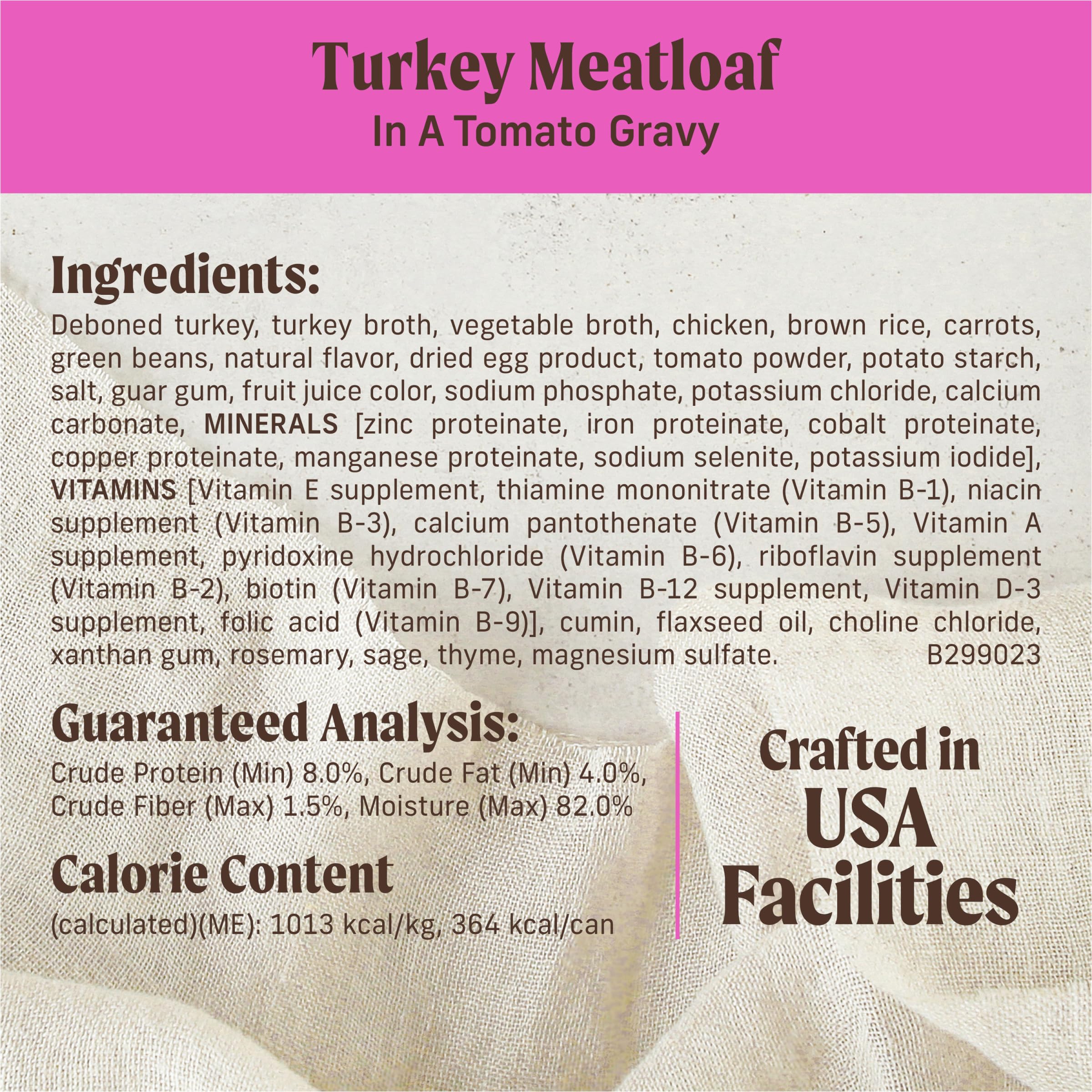 Merrick Kitchen Comforts Healthy And Natural Canned Adult Dog Food, Turkey Meatloaf With Brown Rice And Gravy - (Pack of 12) 12.7 oz. Cans - Image 8
