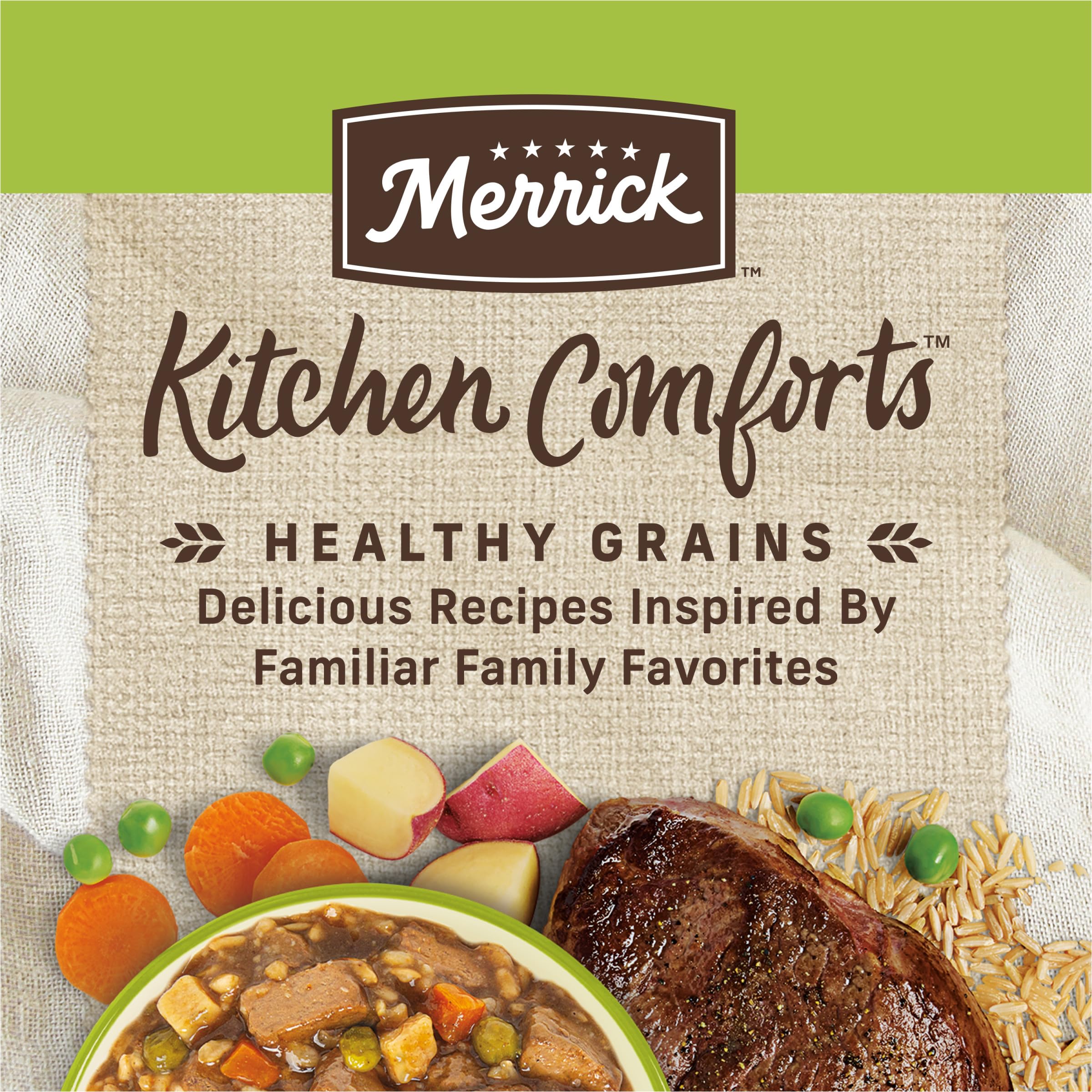 Merrick Kitchen Comforts Healthy Natural Canned Adult Dog Food with Gravy, Shepherd’s Pie with Lamb and Rice - (Pack of 12) 12.7 oz. Cans - Image 4
