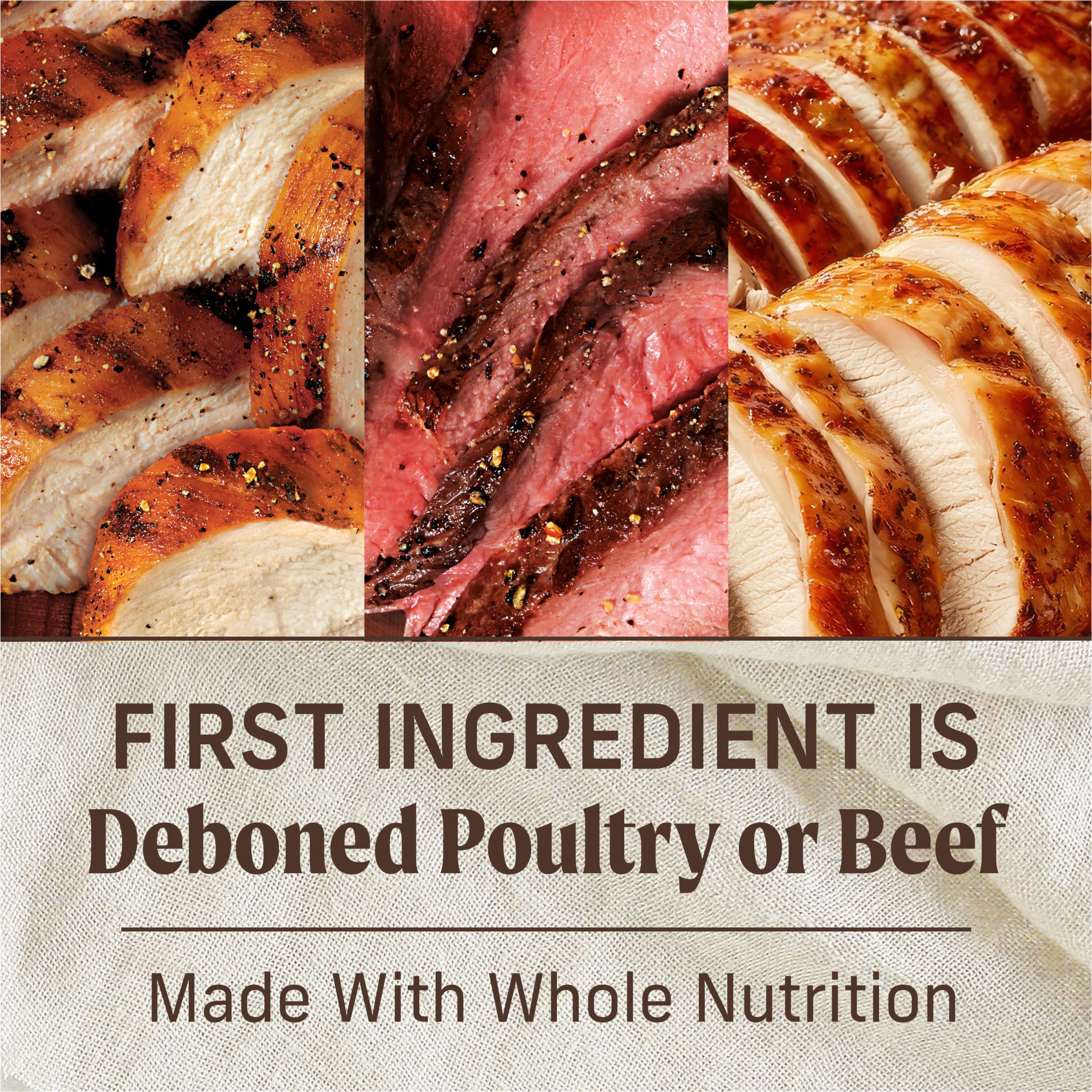 Merrick Kitchen Comforts Wet Dog Food Gravy, Variety Pack Real Meat and Brown Rice Dog Food with Grains - (Pack of 12) 9.5 lb. Cans - Image 5