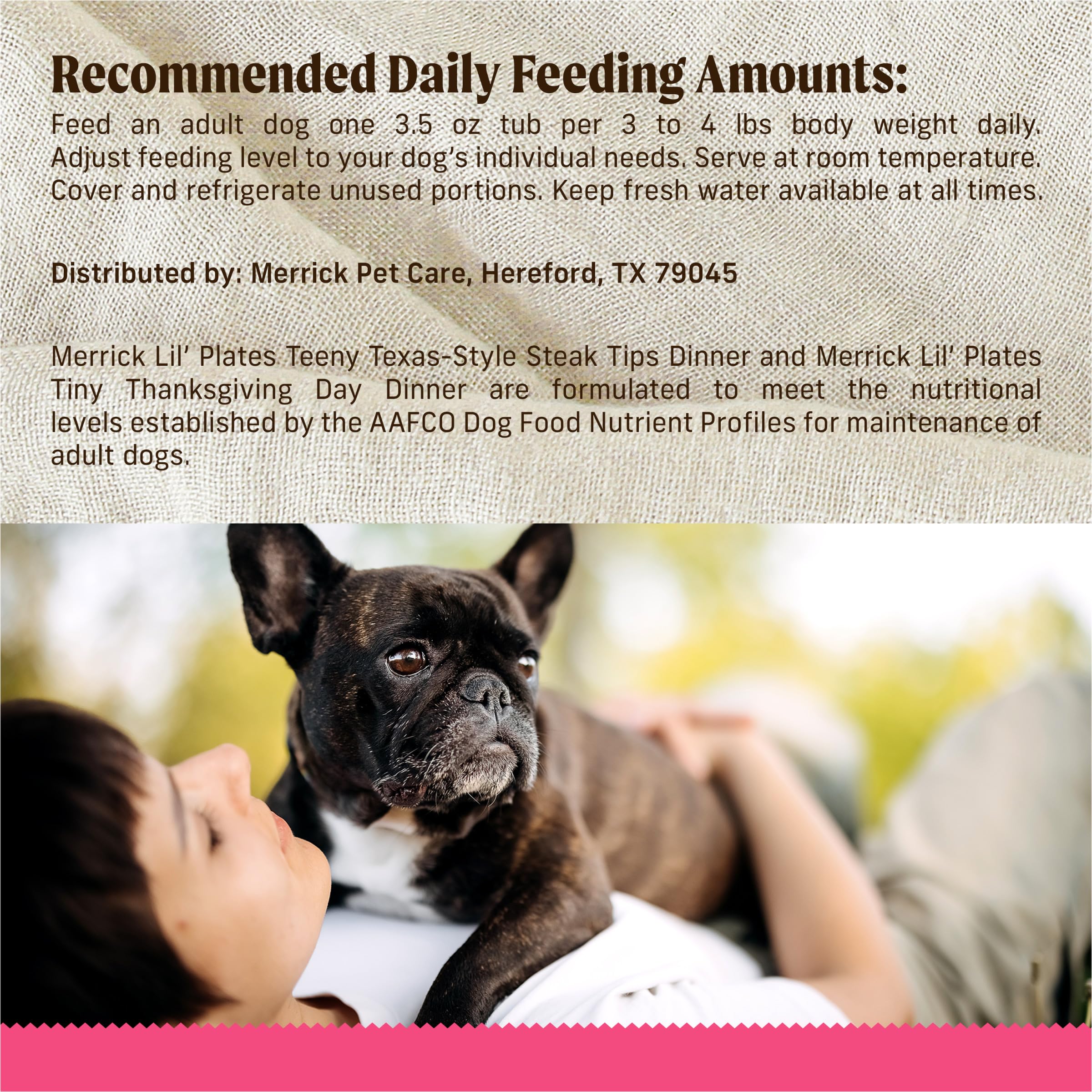 Merrick Lil’ Plates Grain Free Dinner Duos Soft Natural Wet Small Dog Food Variety Pack, Beef and Turkey - (Pack of 1) 2.6 lb. Tubs - Image 11