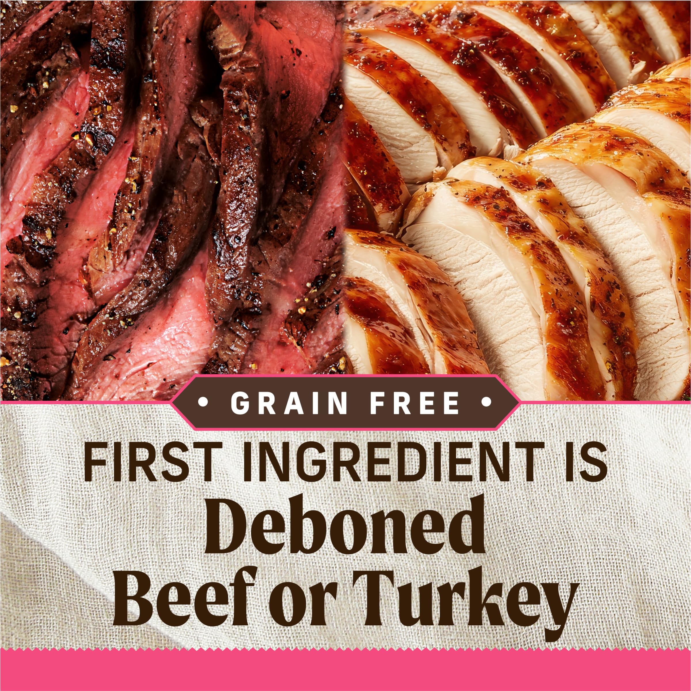 Merrick Lil’ Plates Grain Free Dinner Duos Soft Natural Wet Small Dog Food Variety Pack, Beef and Turkey - (Pack of 1) 2.6 lb. Tubs - Image 4