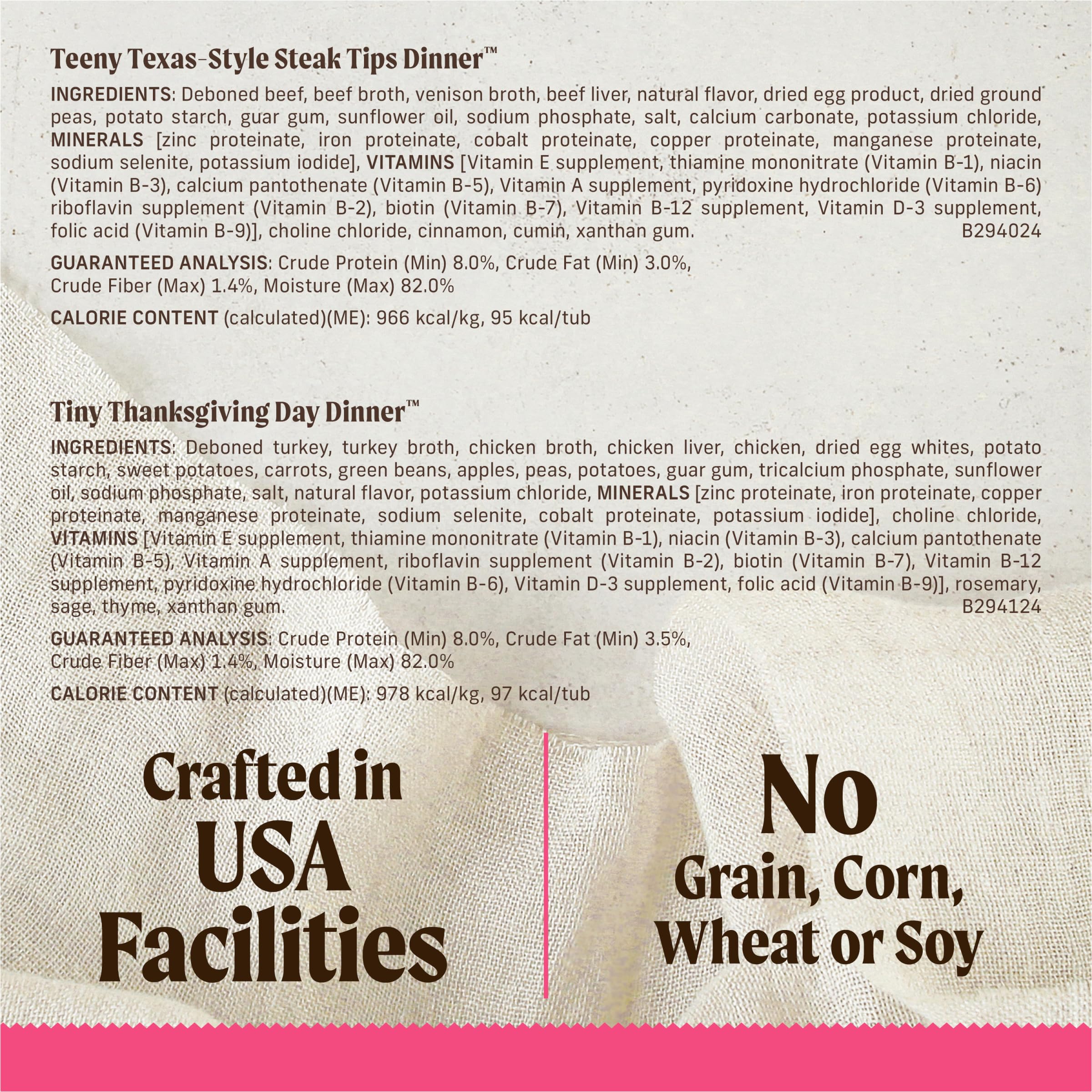 Merrick Lil’ Plates Grain Free Dinner Duos Soft Natural Wet Small Dog Food Variety Pack, Beef and Turkey - (Pack of 1) 2.6 lb. Tubs - Image 7