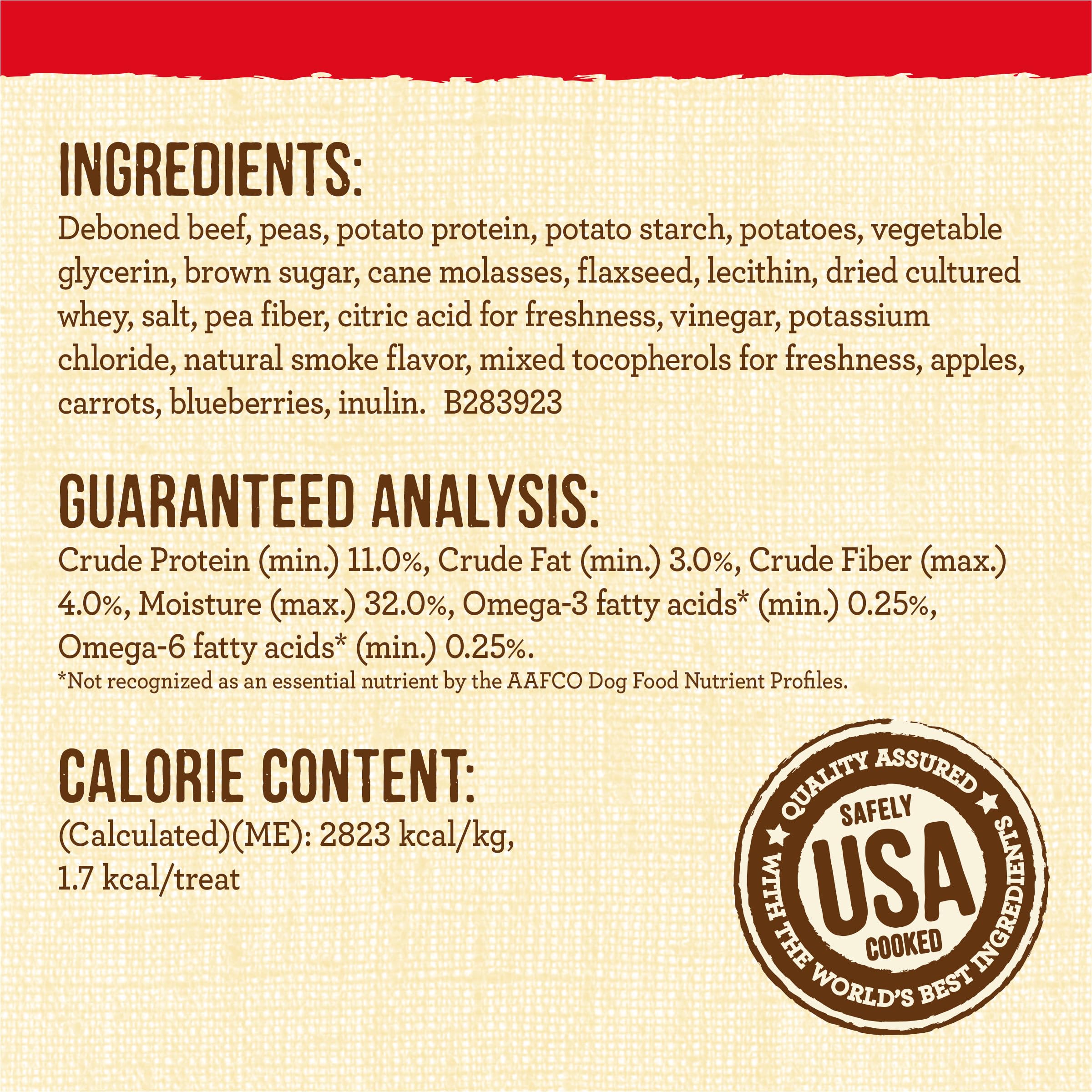 Merrick Lil’ Plates Grain Free Small Dog Treats, Natural Training Treats For Small Dogs, Bitty Beef Recipe - 5 oz. Pouch - Image 5