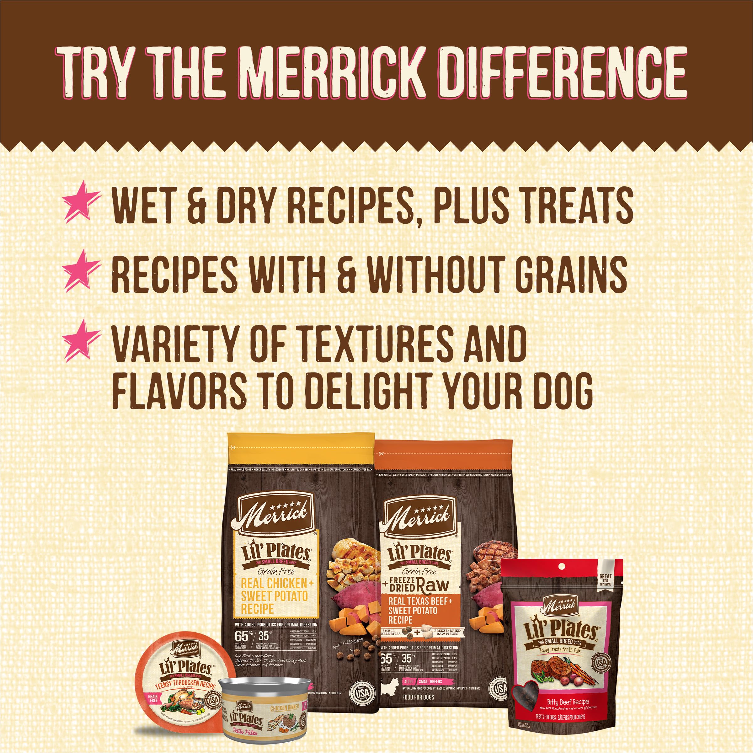 Merrick Lil’ Plates Grain Free Small Dog Treats, Natural Training Treats For Small Dogs, Lil’ Chunky Chicken - 5 oz. Pouch - Image 11