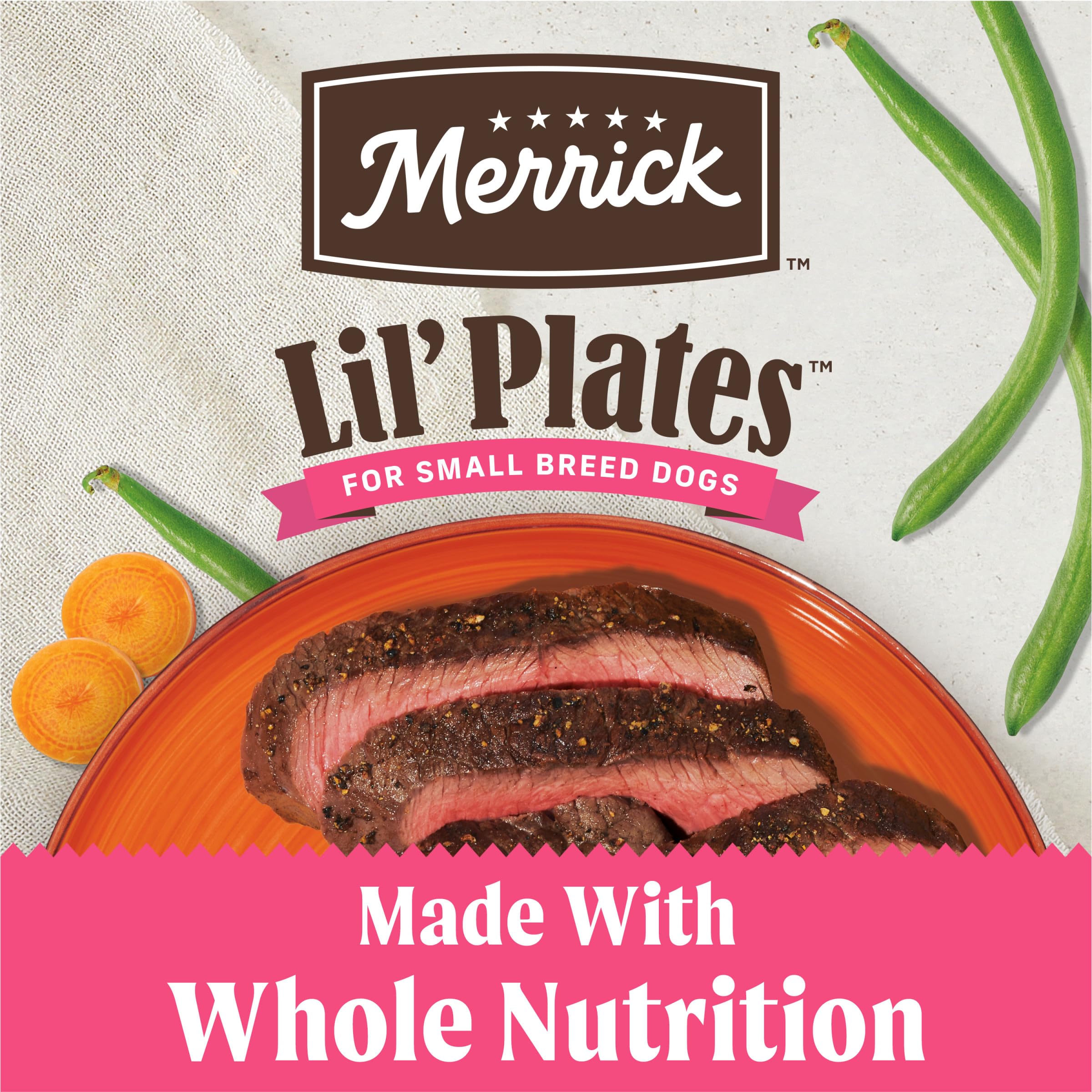 Merrick Lil’ Plates Petite Pates Premium Grain Free Wet Dog Food Variety Pack, Natural Beef, Chicken, Turkey - (Pack of 12) 3 oz. Cans - Image 4