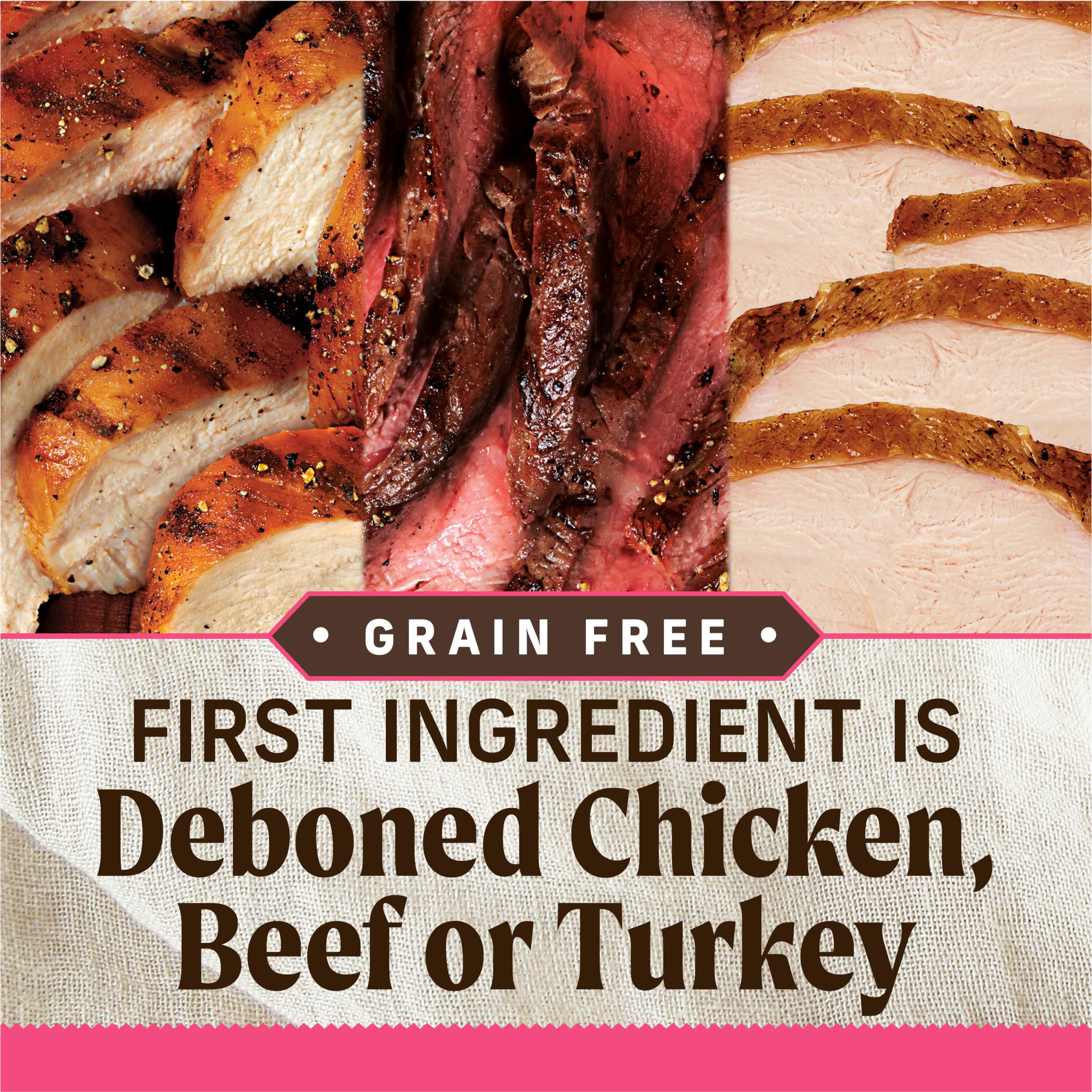 Merrick Lil’ Plates Petite Pates Premium Grain Free Wet Dog Food Variety Pack, Natural Beef, Chicken, Turkey - (Pack of 12) 3 oz. Cans - Image 6