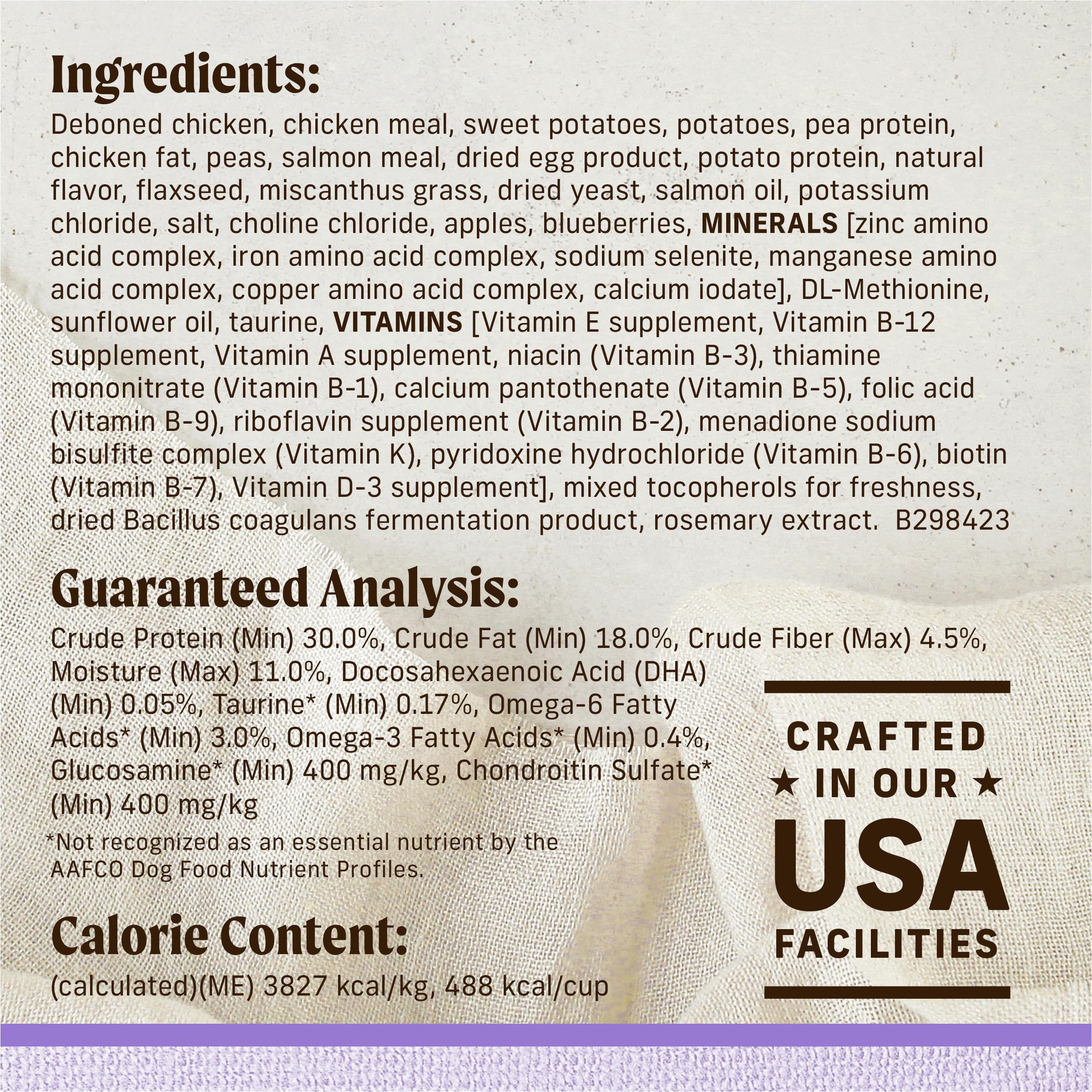 Merrick Lil’ Plates Premium Grain Free Dry Puppy Food for Small Dogs, Real Chicken and Sweet Potato Kibble - 12.0 lb. Bag - Image 4