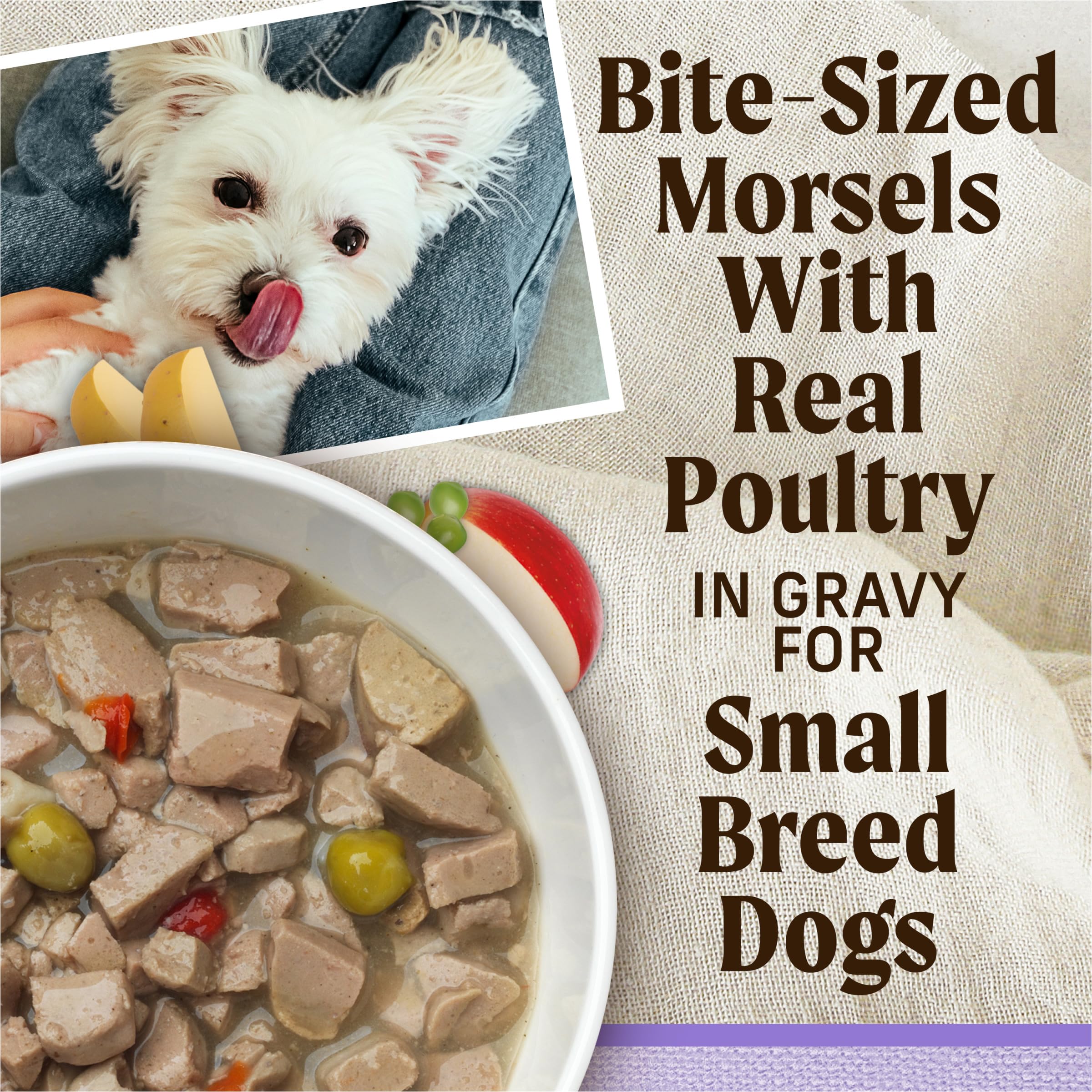 Merrick Lil Plates Wet Dog Food for Small Breed Puppies, Pint-Sized Puppy Plate in Gravy with Real Deboned Chicken, 3.5 oz Tub - Image 3