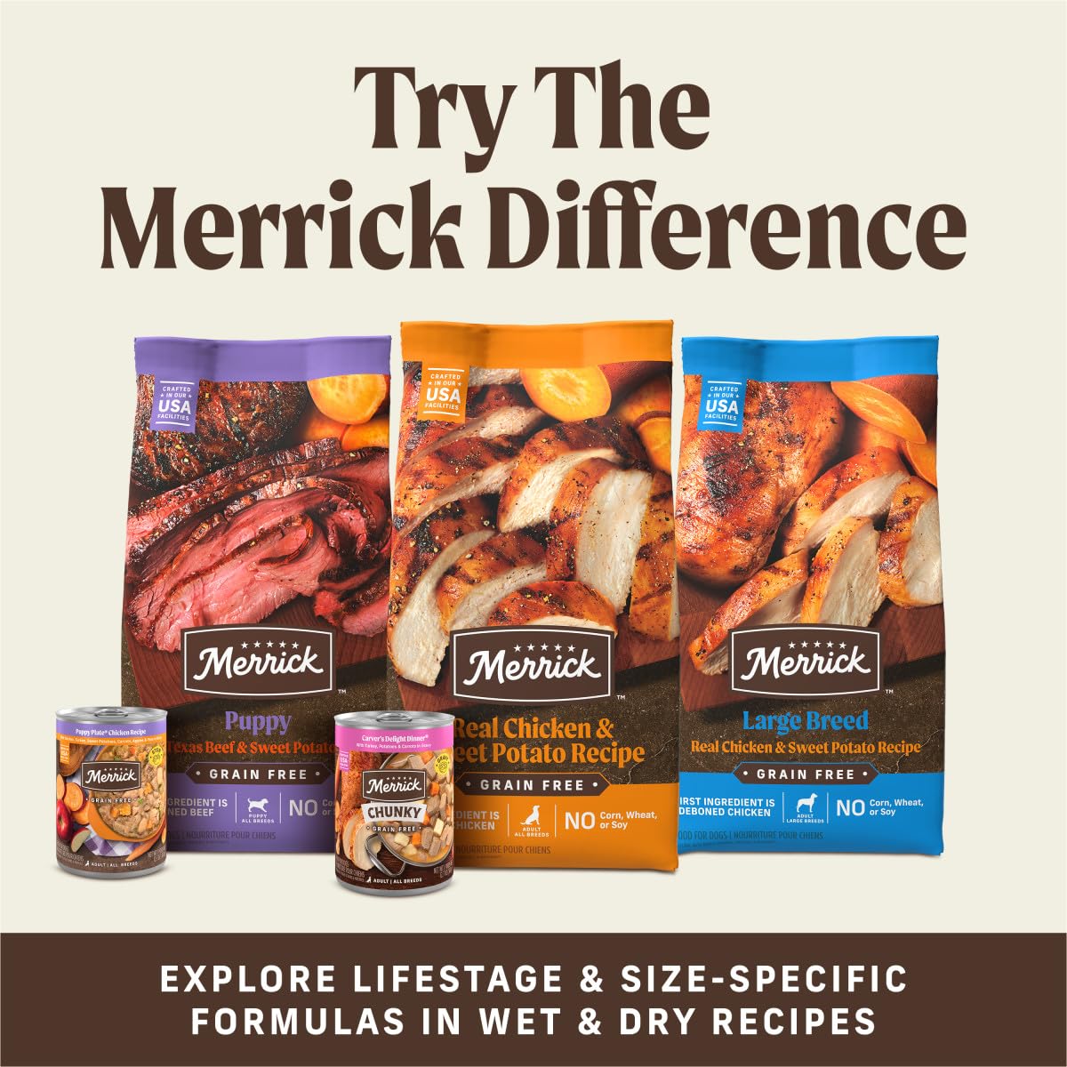 Merrick Power Bites Natural Soft And Chewy Real Meat Dog Treats, Grain Free Snack With Real Beef Recipe - 6 oz. Bag - Image 9