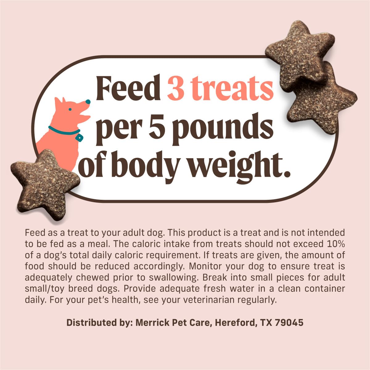 Merrick Power Bites Salmon Recipe Healthy Dog Treats, Real Salmon Grain-Free Dog Snacks, 6 oz Bag - Image 7