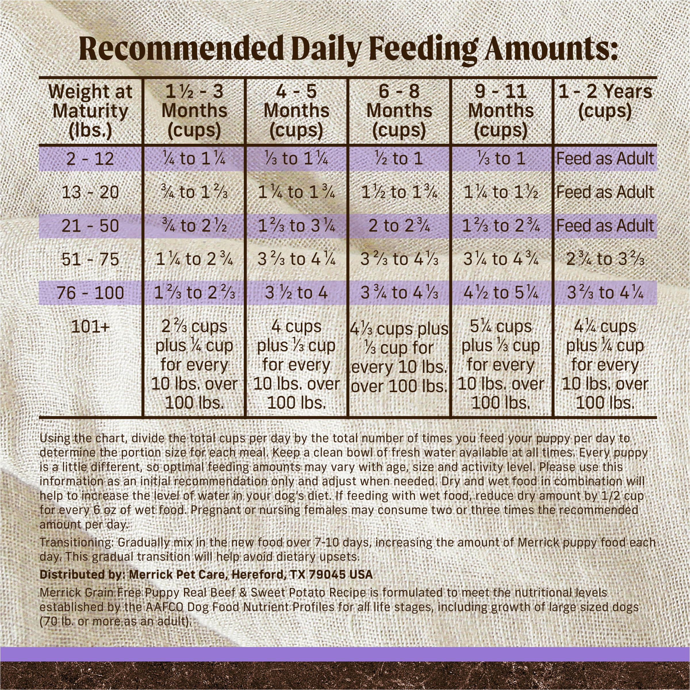 Merrick Premium Grain Free Dry Puppy Food, Wholesome and Natural Kibble with Real Texas Beef and Sweet Potato - 22.0 lb. Bag - Image 6