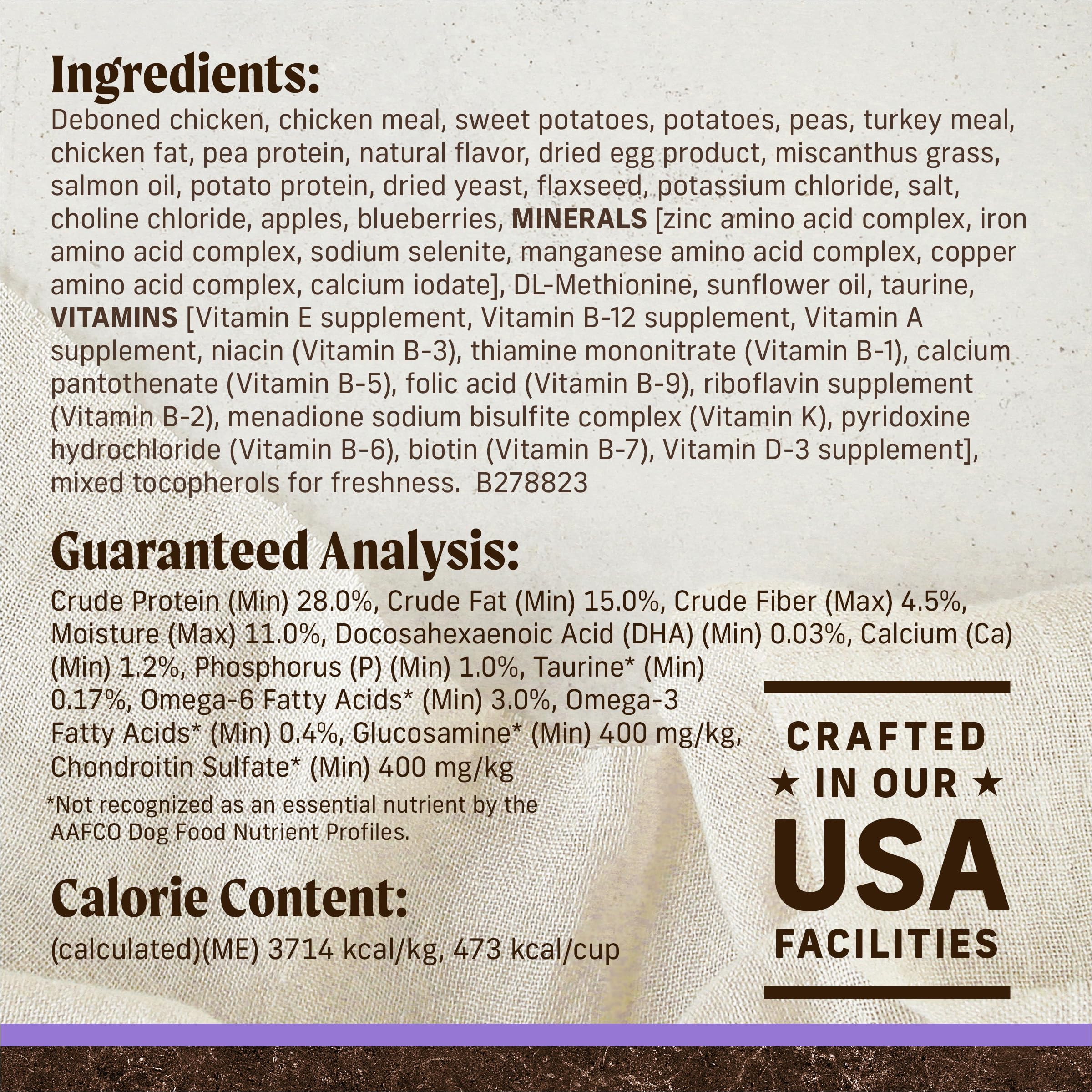 Merrick Premium Grain Free Dry Puppy Food, Wholesome And Natural Kibble With Real Chicken and Sweet Potato - 22.0 lb. Bag - Image 4