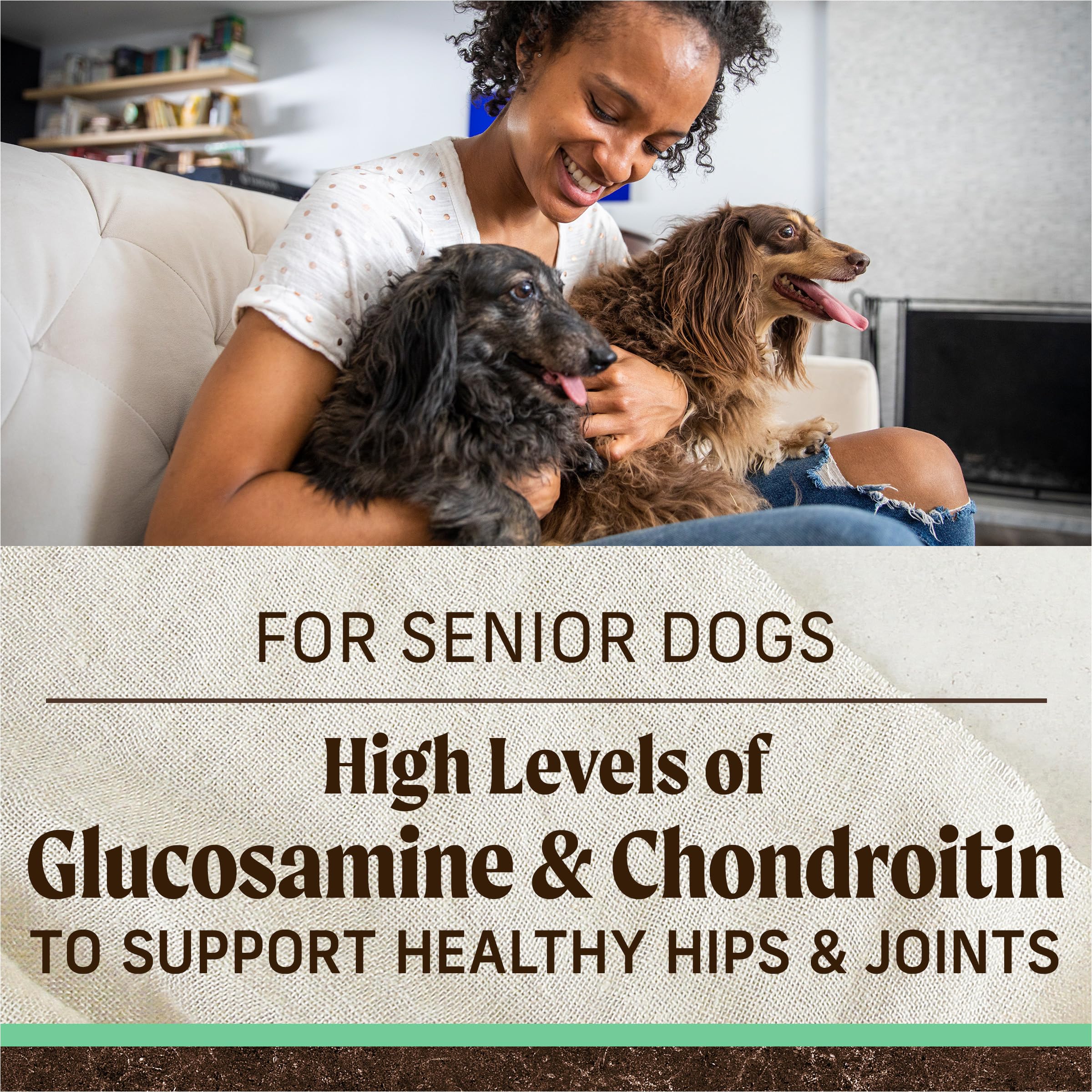 Merrick Premium Grain Free Dry Senior Dog Food, Wholesome and Natural Kibble, Real Chicken and Sweet Potato - 22.0 lb. Bag - Image 8