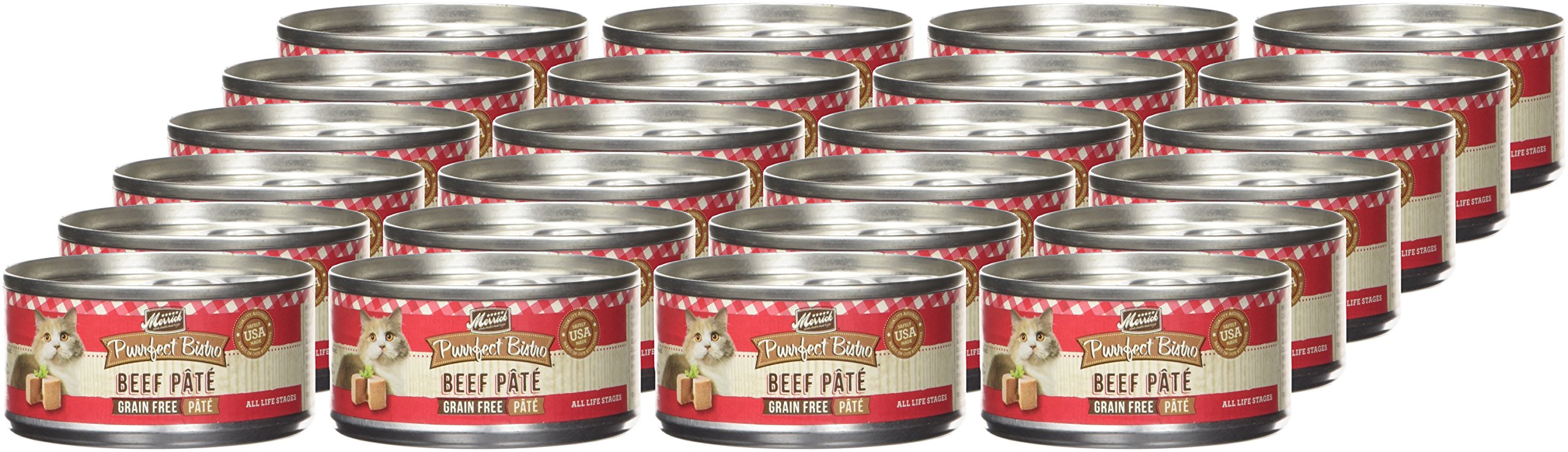 Merrick Purrfect Bistro Beef Pate Recipe Canned Cat Food 24/3-oz cans - Image 6