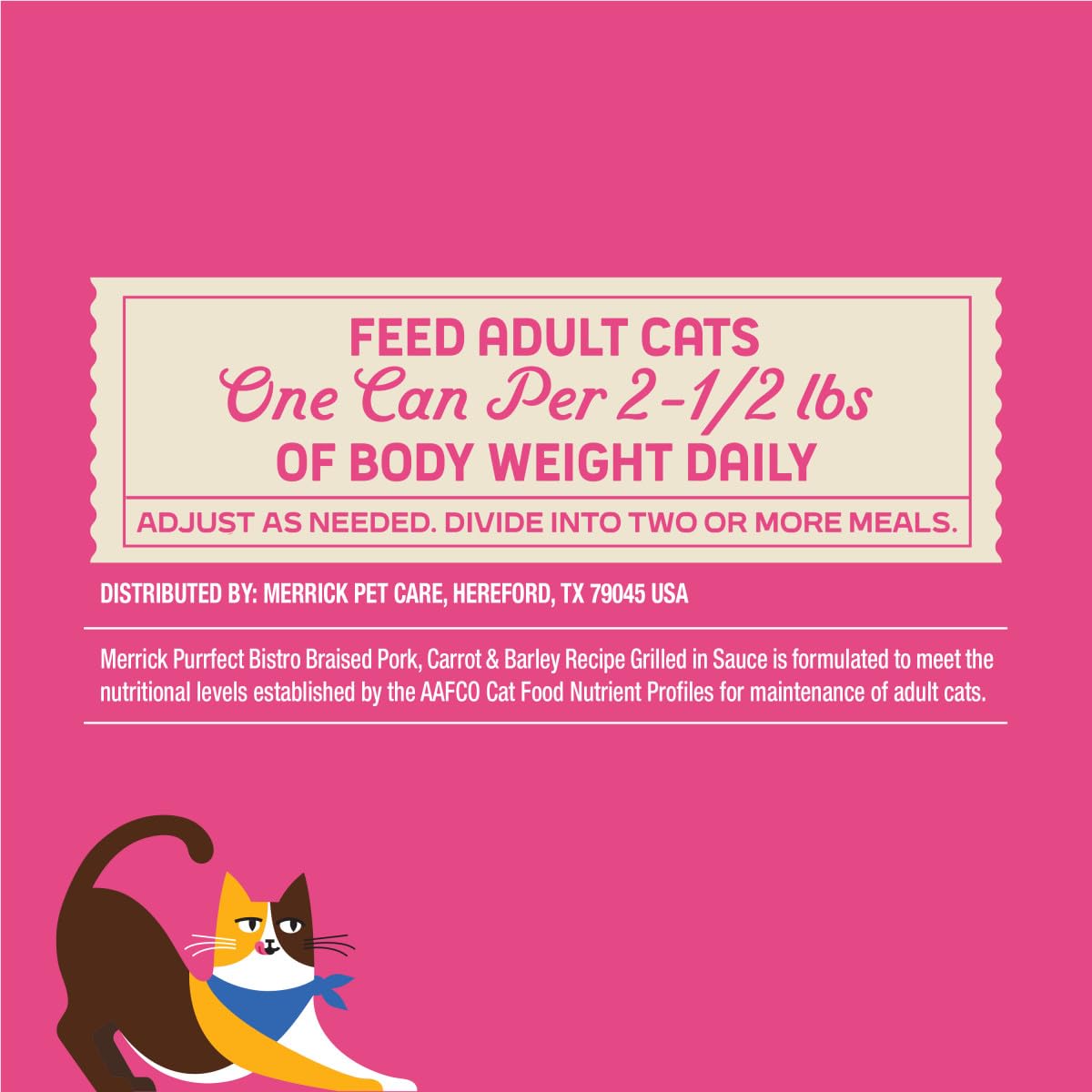 Merrick Purrfect Bistro Braised Pork, Carrot and Barley Recipe Grilled Wet Cat Food in Gravy, Delicious Premium Ingredient High Protein Cat Food - (Pack of 24) 3 oz. Cans - Image 7