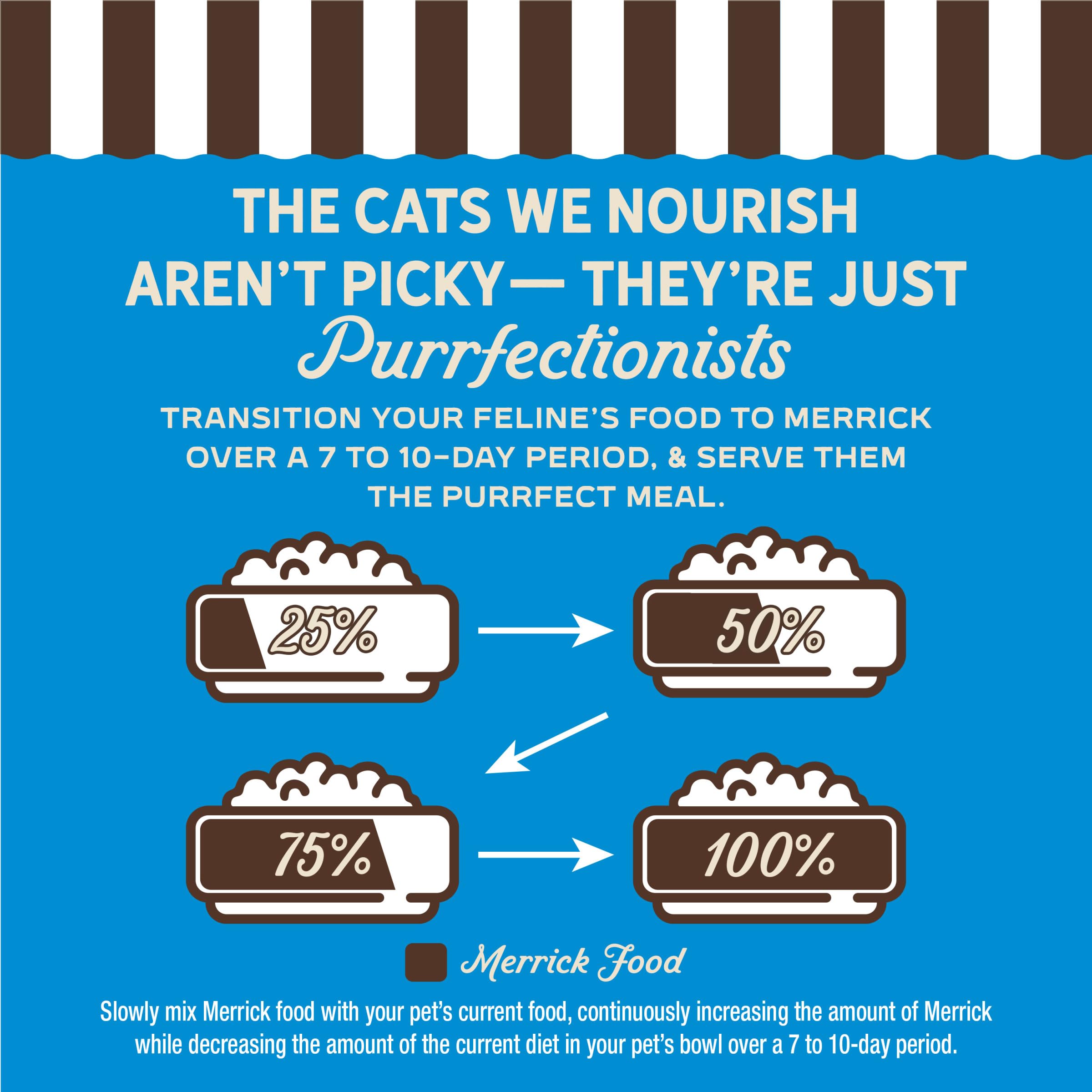 Merrick Purrfect Bistro Grain Free Premium Soft Canned Pate Adult Wet Cat Food, Surfin’ And Turfin’ Recipe - (Pack of 24) 3 oz. Cans - Image 9
