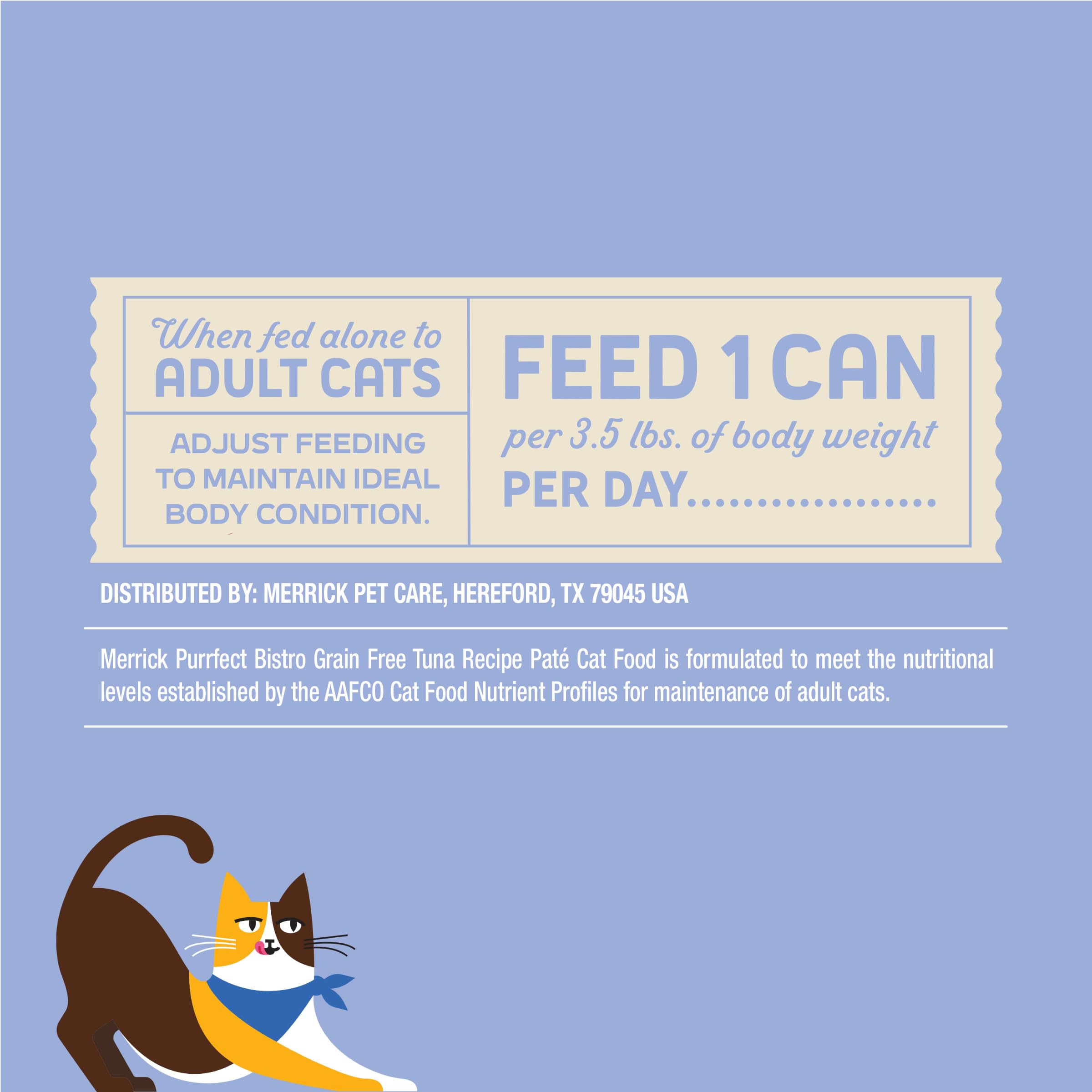 Merrick Purrfect Bistro Grain Free Premium Soft Canned Pate Adult Wet Cat Food, High Protein Tuna Recipe - (Pack of 24) 3 oz. Cans - Image 8